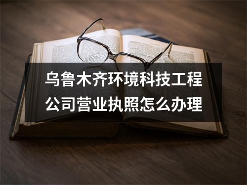 烏魯木齊環(huán)境科技工程公司營業(yè)執(zhí)照怎么辦理