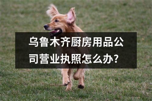 烏魯木齊廚房用品公司營業(yè)執(zhí)照怎么辦?
