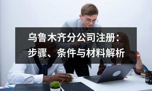 烏魯木齊分公司注冊(cè)：步驟、條件與材料解析