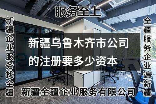 新疆烏魯木齊市公司的注冊(cè)要多少資本