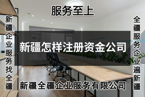 新疆怎樣注冊資金公司