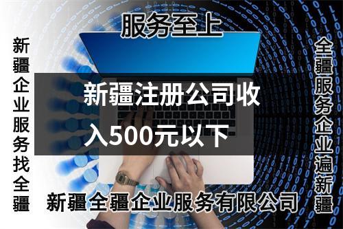新疆注冊公司收入500元以下