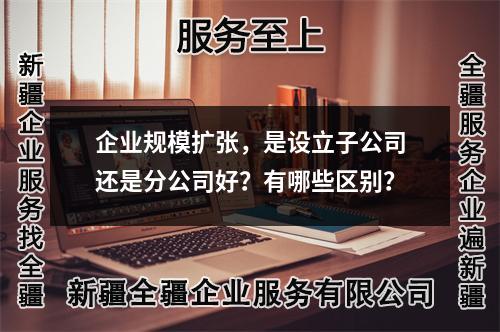 企業(yè)規(guī)模擴張，是設(shè)立子公司還是分公司好？有哪些區(qū)別？