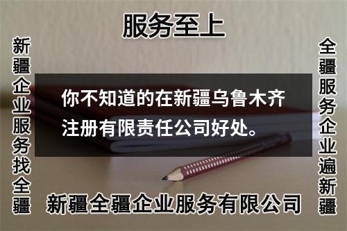 你不知道的在新疆烏魯木齊注冊(cè)有限責(zé)任公司好處。 