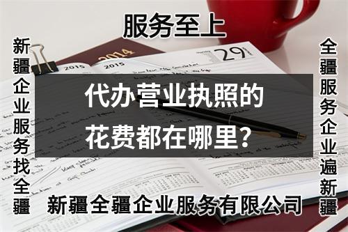 代辦營業(yè)執(zhí)照的花費都在哪里？
