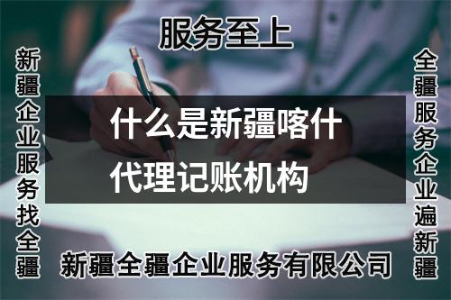 什么是新疆喀什代理記賬機構(gòu)