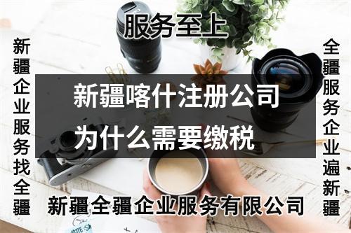 新疆喀什注冊公司為什么需要繳稅