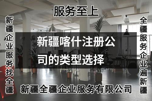 新疆喀什注冊公司的類型選擇