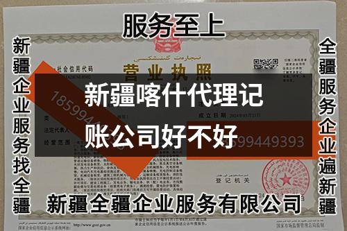 新疆喀什代理記賬公司好不好