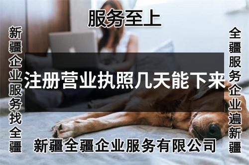 注冊(cè)營(yíng)業(yè)執(zhí)照幾天能下來(lái)