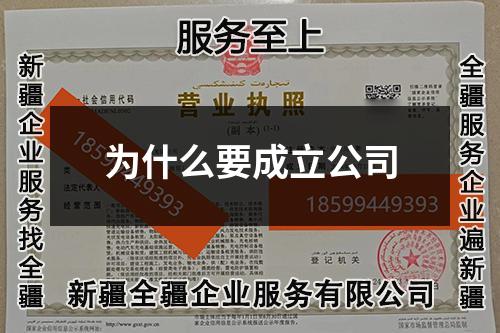 為什么要成立公司